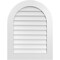 Ekena Millwork Round Top Surface Mount PVC Gable Vent: Non-Functional, w/ 3-1/2"W x 1"P Standard Frame, 26"W x 34"H GVPRT26X3401SN - alternate 1